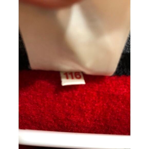 Vintage Elegance Seiler Norwegian Red Felted 100% Wool Jacket Size 116cm 6Y - Picture 8 of 12